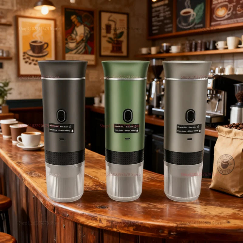 Portable Espresso Coffee Maker 3-in-1 Capsule Coffee Maker USB Rechargeable for Car & Home Camping Electric Coffee Machine