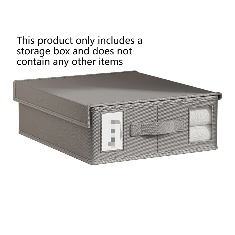 New Solid Color Simple Non-woven Fabric Bed Sheet Storage Box Fabric Bed Sheet Storage Wardrobe Bedroom Duvet Cover Storage Box