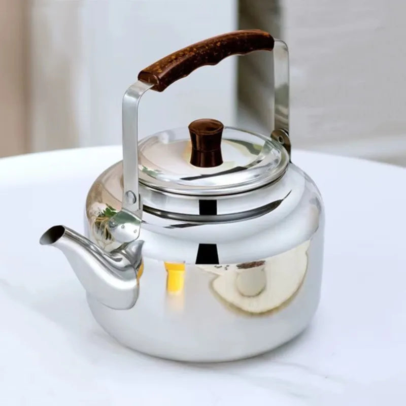 1L/1.5L/2L/2.5L Stainless Steel Teapots Brewing Tea Kettle Teapot Hotel Coffee Pot Electric Gas Stove Induction Cooker Teapot