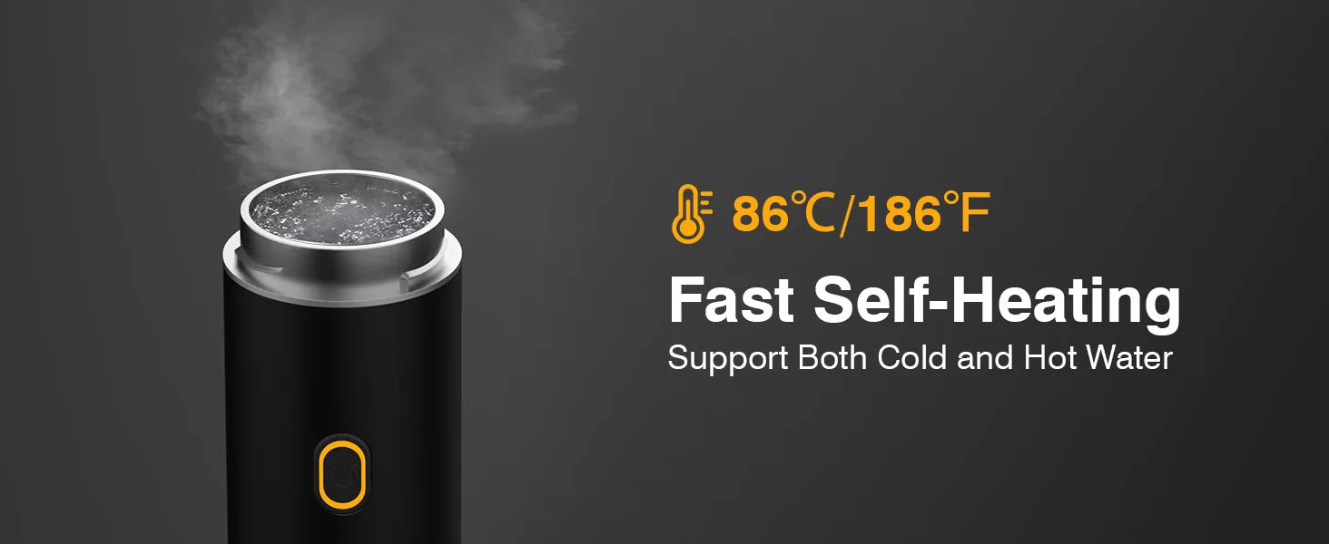 Portable espresso machine, coffee maker for on the go, 3-in-1 rechargeable coffee maker for the car, compatible with ground coff